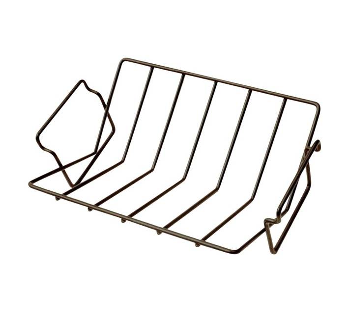 Lifespace 2 in 1 Rib Roast Rack - Black (270 x 260 x 130mm)