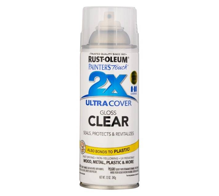 Rust-Oleum Spray Paint Touch 2X Ultra Cover - Gloss Clear (340g)
