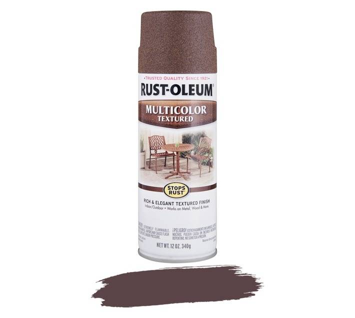 Rust-Oleum Spray Paint Stops Rust Textured Metal Autumn - Brown (340g)
