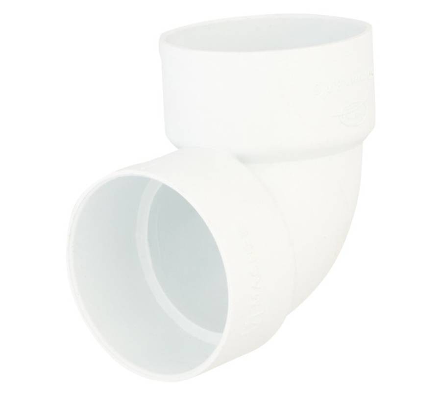 Plain PVC 90 Degree Bend - White (50mm)