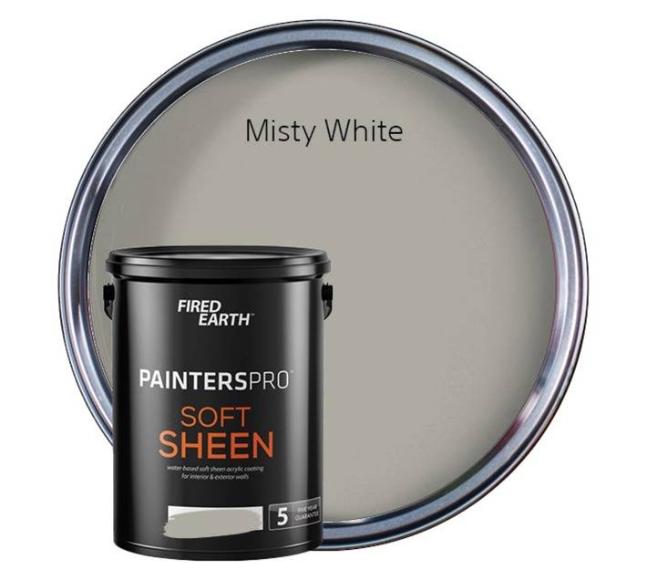 Fired Earth Painters Pro Soft Sheen - Misty White (5L)