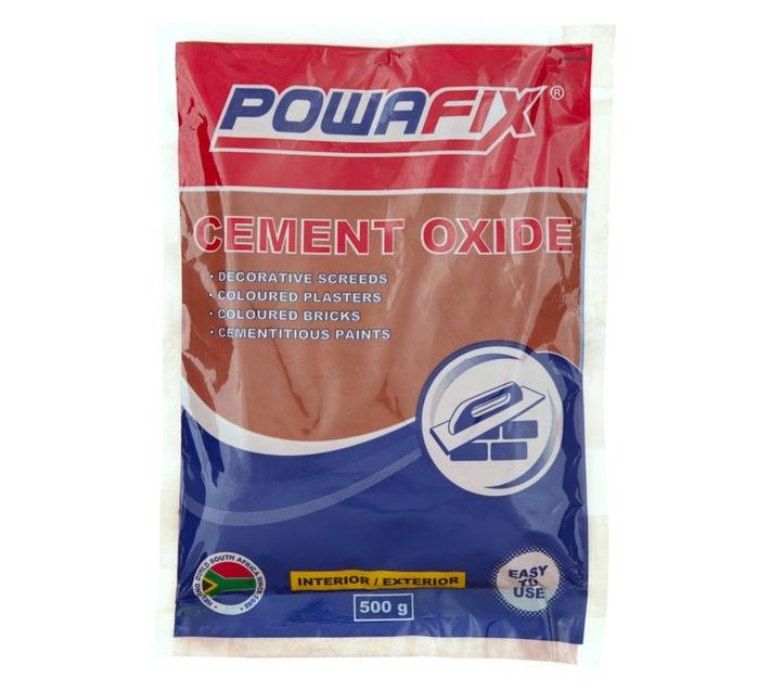 Powafix Cement Oxide Powder - Red (500g)
