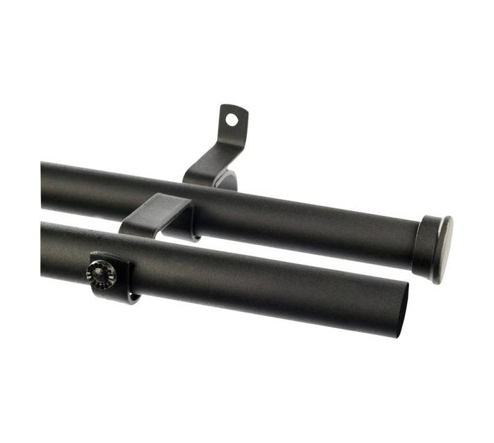 Finishing Touches Double Pole Set - Black (3000 x 28mm)