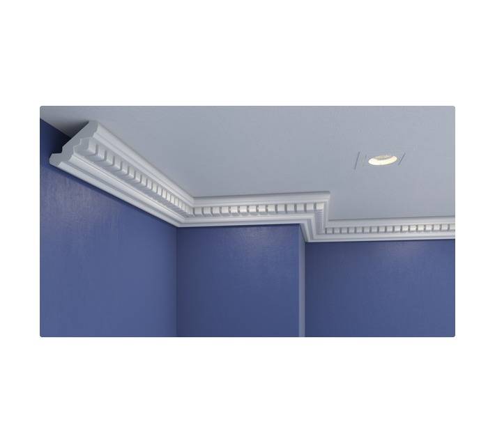 Upper Edge Dental Polystyrene Cornice (2000 x 60 x 65mm)