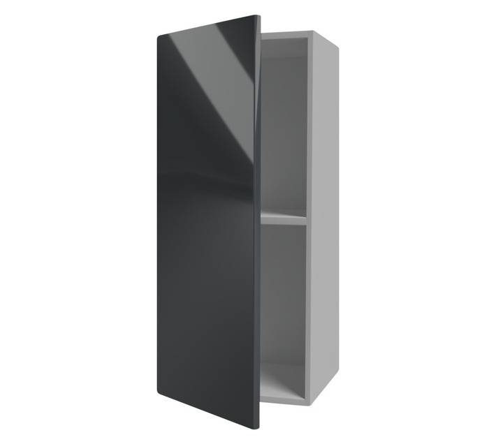 Home and Kitchen Gloss Top Cabinet Unit - Storm Grey (300 x 300 x 720mm)