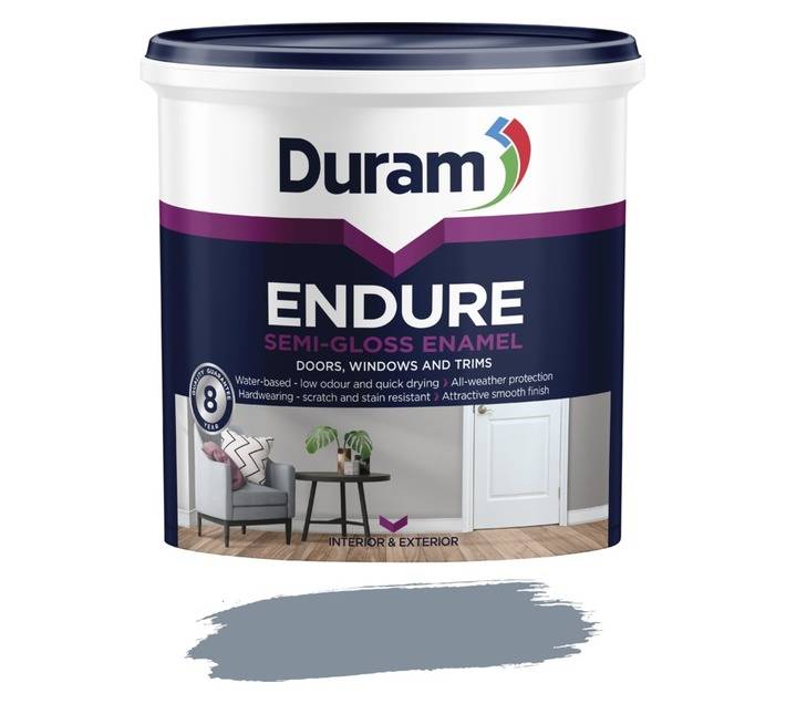 Duram Endure Semi-Gloss Enamel - Battleship Grey (1L)
