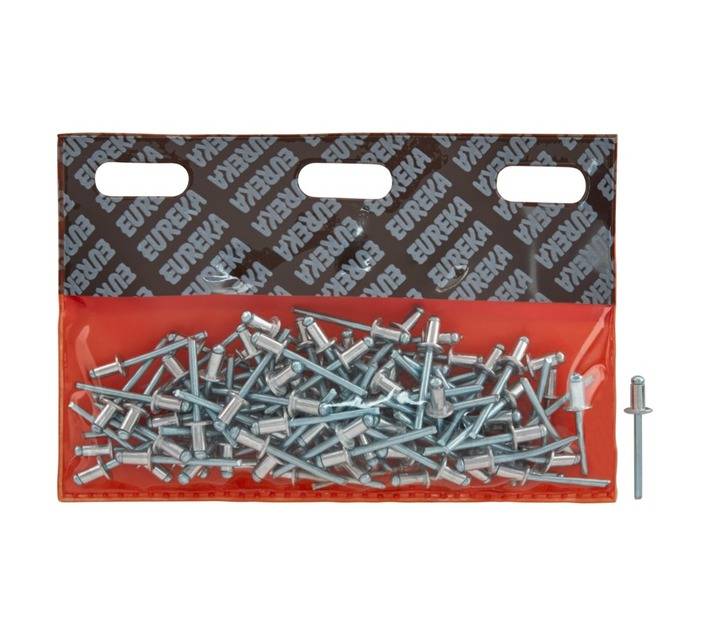 Eureka 100 x Aluminium Open Blind Rivets (4.8 x 8mm)