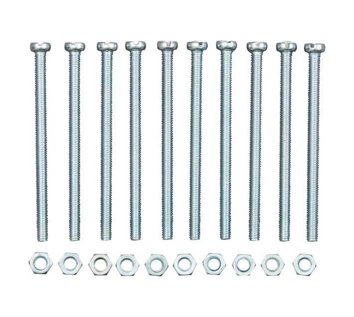 Eureka 4 x 60mm Machine Screw and Nut Cheesehead (10 Pack)