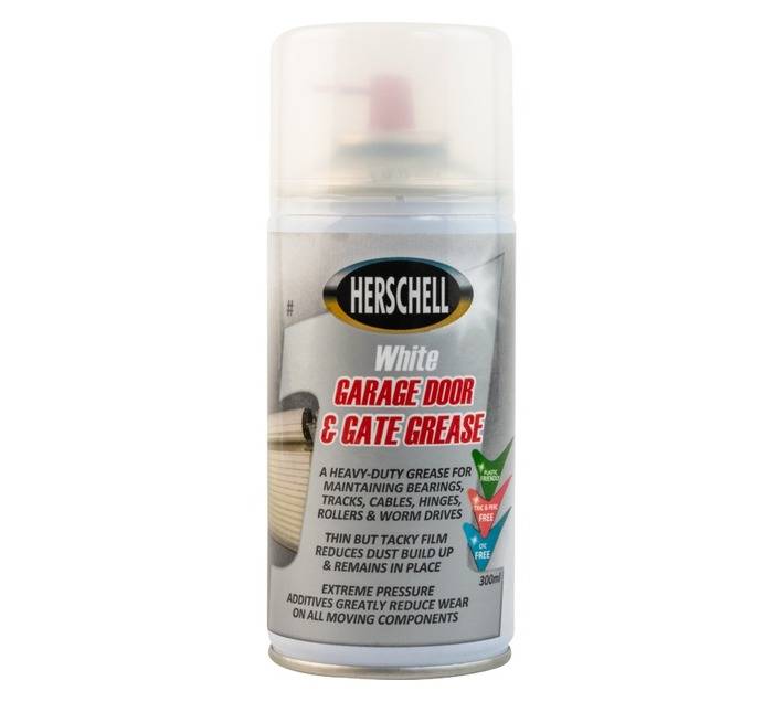 Herschell Heavy Duty Garage Door and Gate Grease Spray - White (300ml)