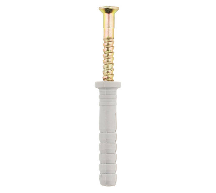 Safe Top 100 x Nylon Nail In Anchors (4 x 45mm)