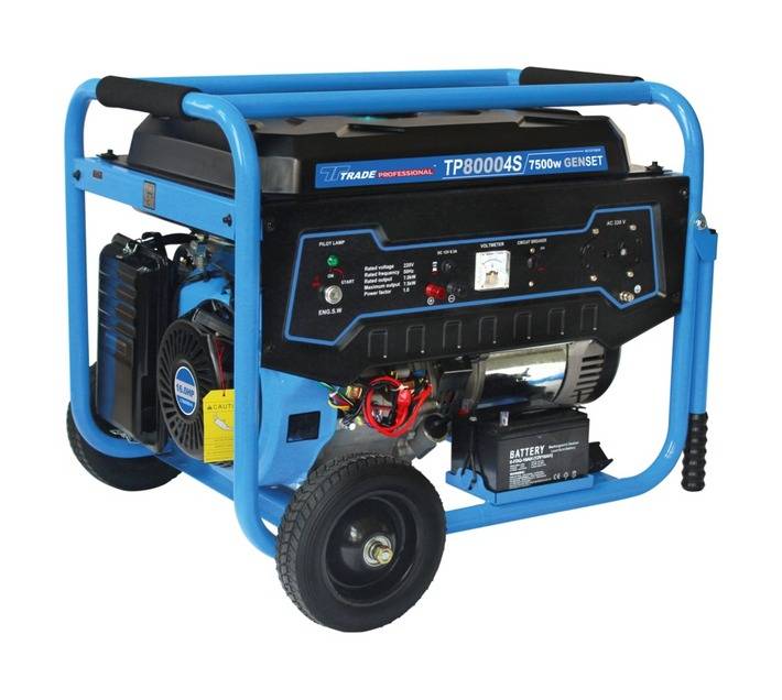 Trade Professional Petrol Generator 7500W Blue