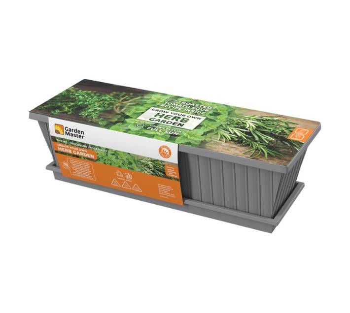 Garden Master Herb Planter - Slate (510 x 180 x 150mm)