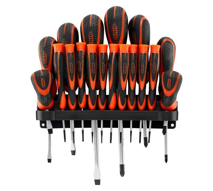 Grip 18 piece Screwdriver Combi Set
