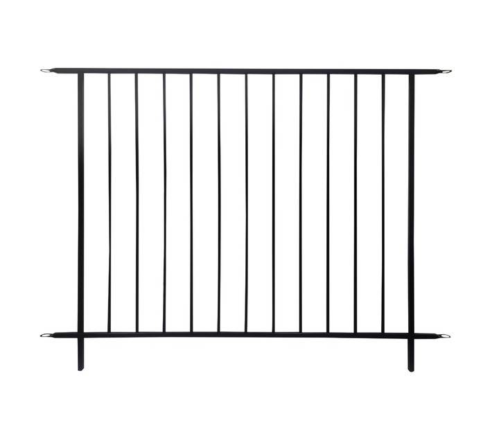 FDB Medium Metal Fence - Black (1220 x 20 x 915mm)