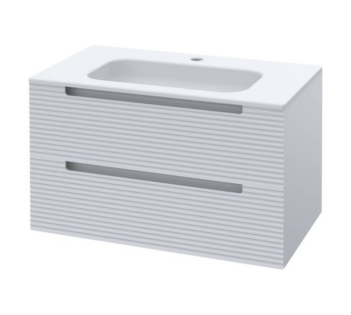 Luximo Design 2 Drawer Cara Vanity Cabinet - White (800mm)