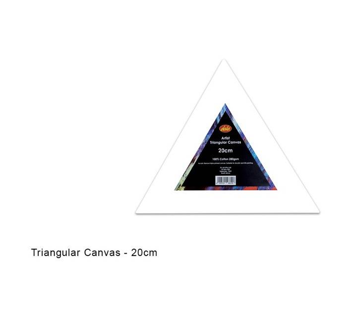 Dala Triangular Stretch Canvas - White (200mm)