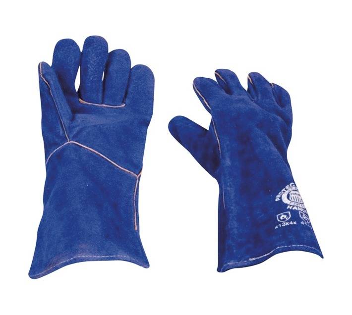 Evrigard Welding Elbow Length Gloves - Blue