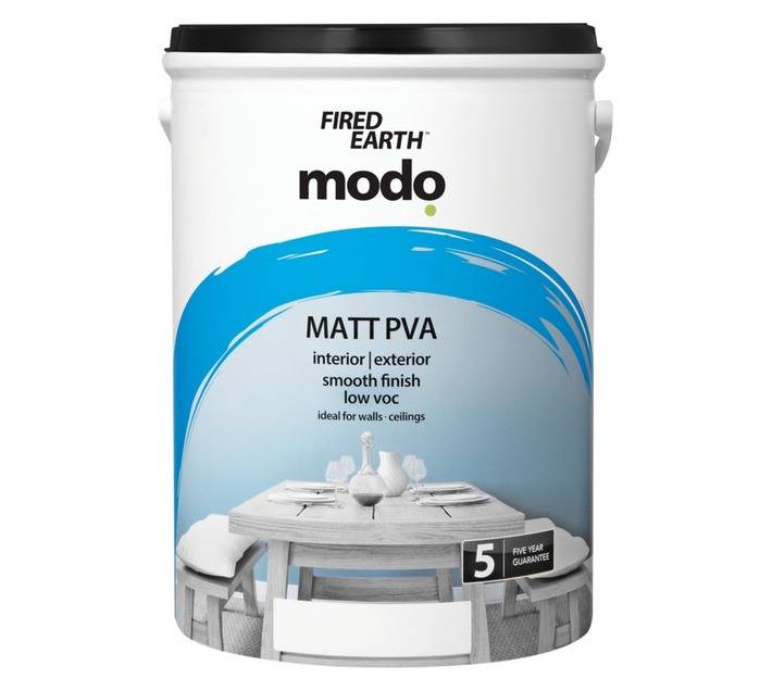 Fired Earth Modo Matt PVA - White (20L)