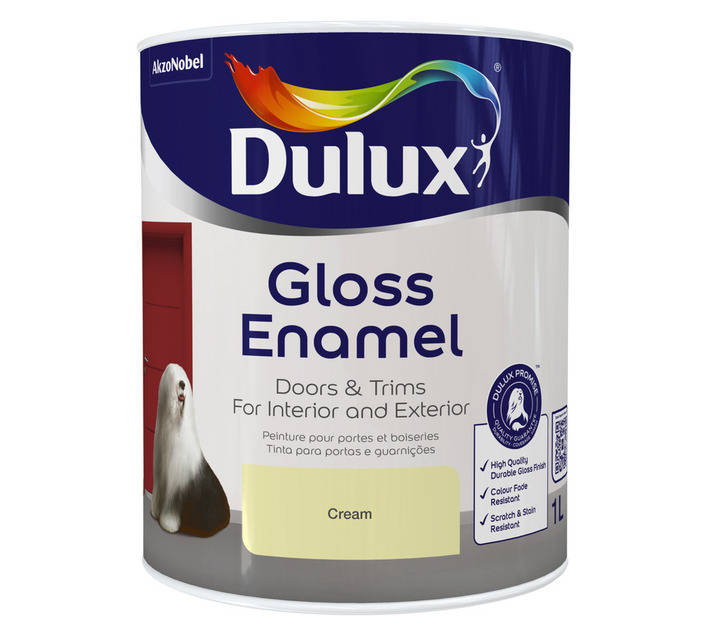Dulux Gloss Enamel - Cream (1L)