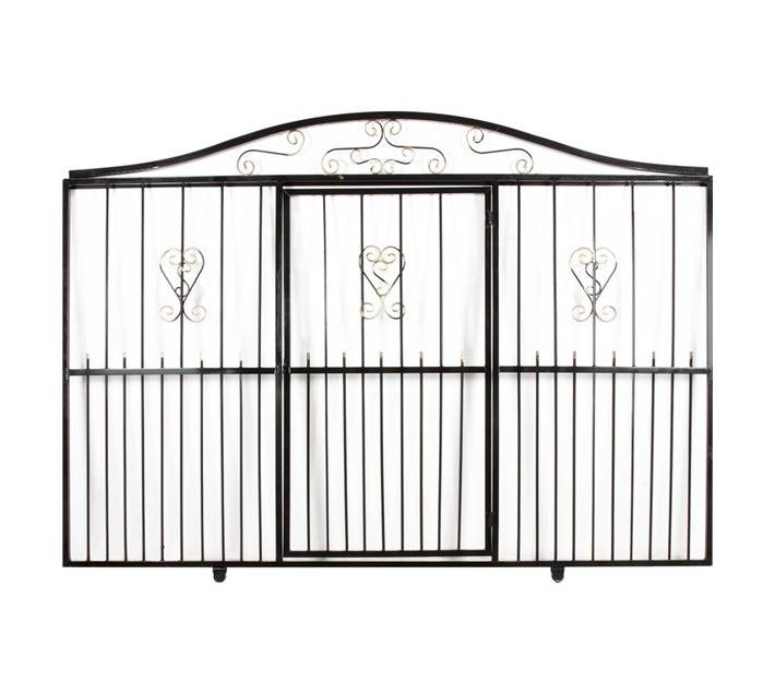 Awesome Steel London Slinding Gate with Built in Entrance - Black London (1800 x 3000mm)