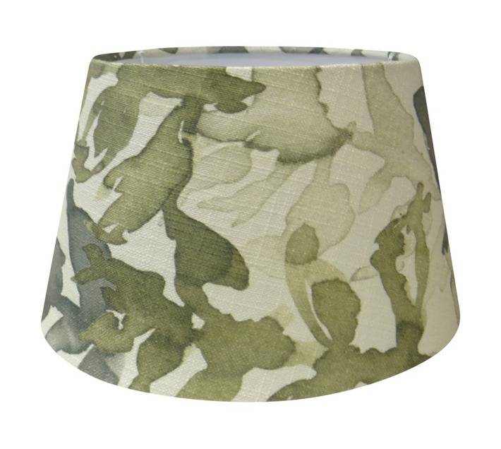Design House Sea Weed Print Tapered Drum Lamp Shade - Green (260mm)