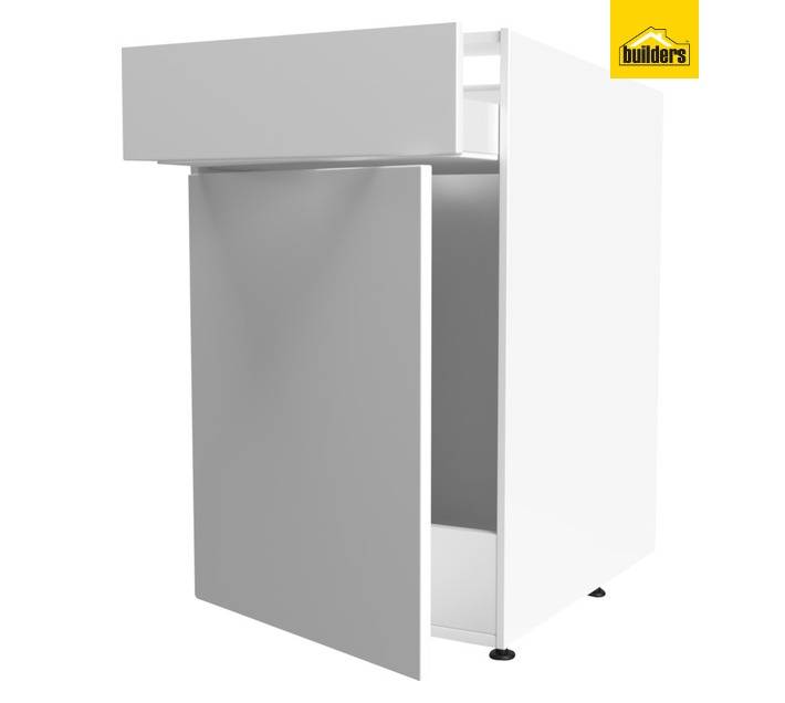 Home and Kitchen Base Unit 1 Drawer Wrap Cabinet - Alpine White (450mm)