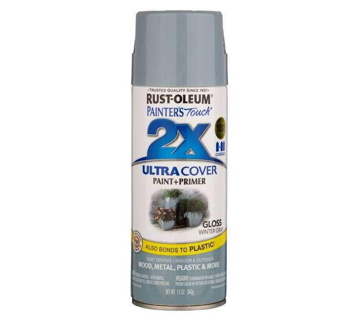 Rust-Oleum Spray Paint Touch 2X Ultra Cover - Gloss Winter Gray (340g)