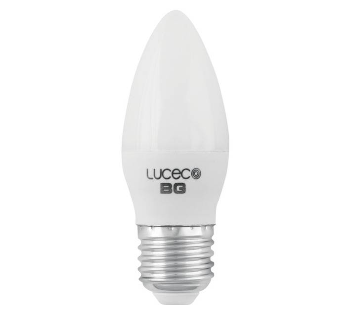 Luceco 2 x E27 LED Candle Globe - Warm White (3w)