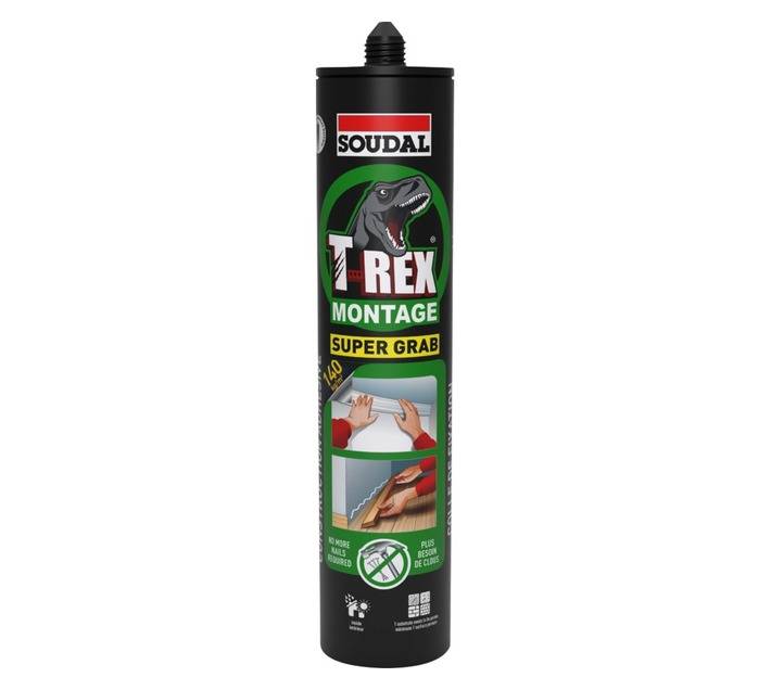 Soudal T-Rex Montage Super Grab - White (350g)