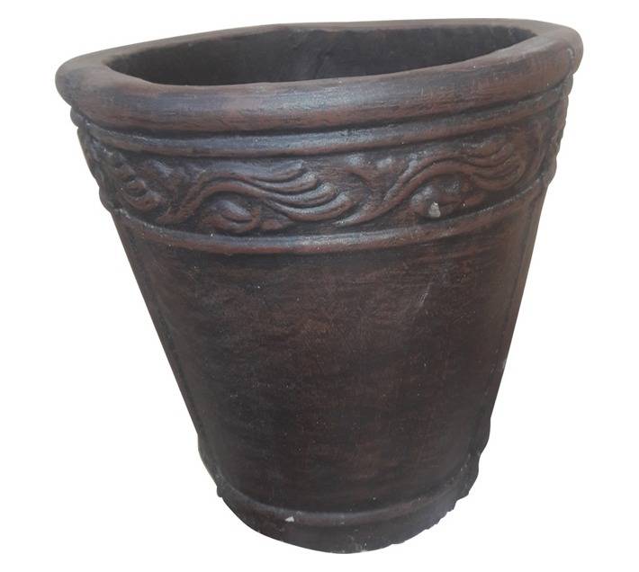 Unique Stone Medium Nero Pot