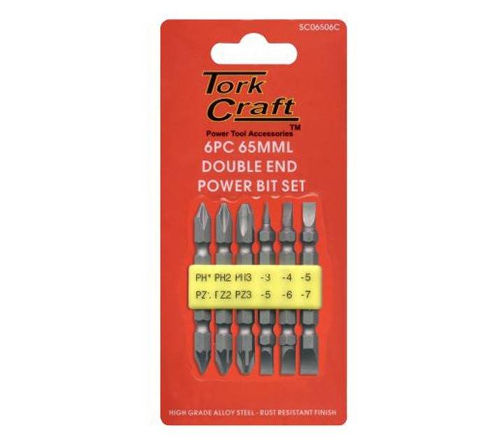 Tork Craft T SC06506C 6 x Double End Screwdriver Bits