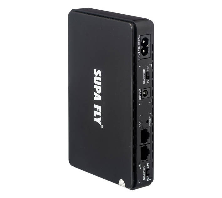 Superfly Mini DC UPS for Wi-Fi Routers - Black