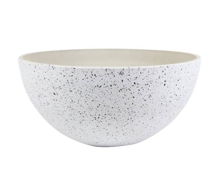 TS Cera-Mix Nova Terrazzo Bowl - White (350 x 350 x 170mm)