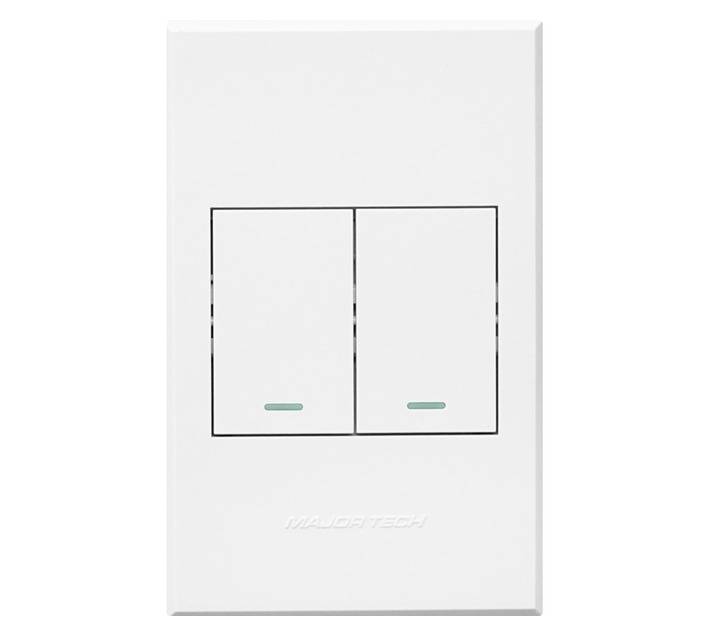 Veti 3 Series 2 Lever 1 Way Switch - White (100 x 50mm)
