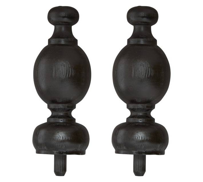 Finial Classic - Dark Stain (34mm)