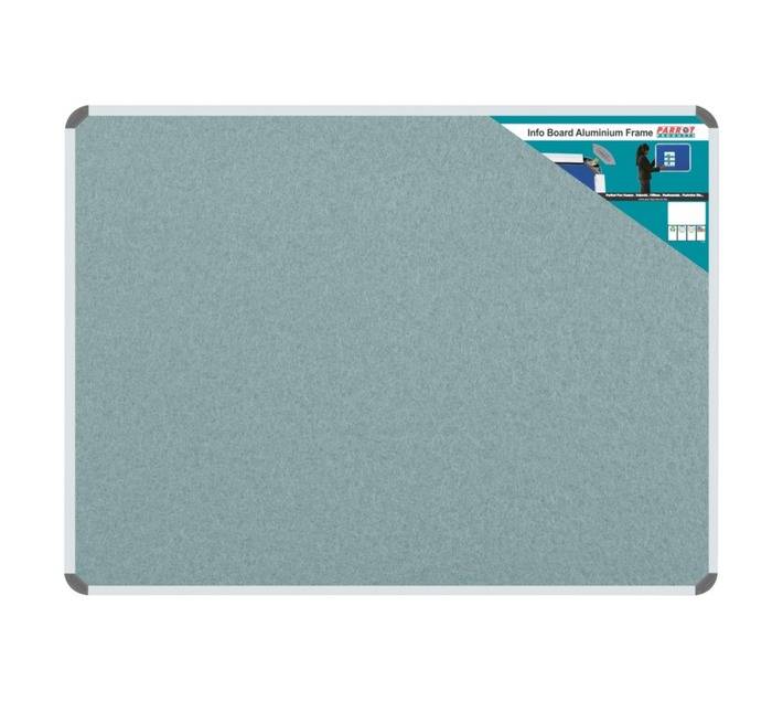 Parrot Products BD0761L Aluminium Frame Information Board - Grey (1500 x 900mm)