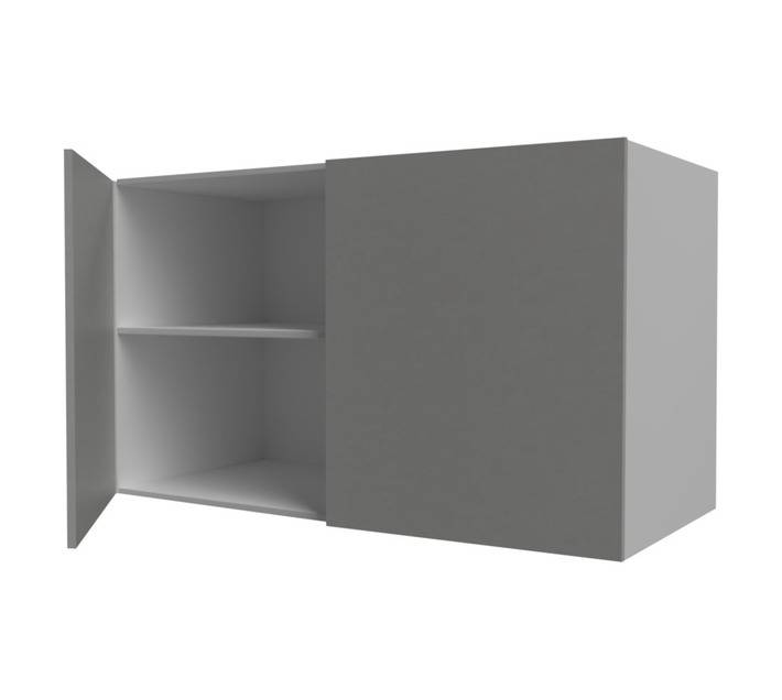 Home and Kitchen Gloss Top Cabinet Unit - Stone Grey (1200 x 300 x 720mm)