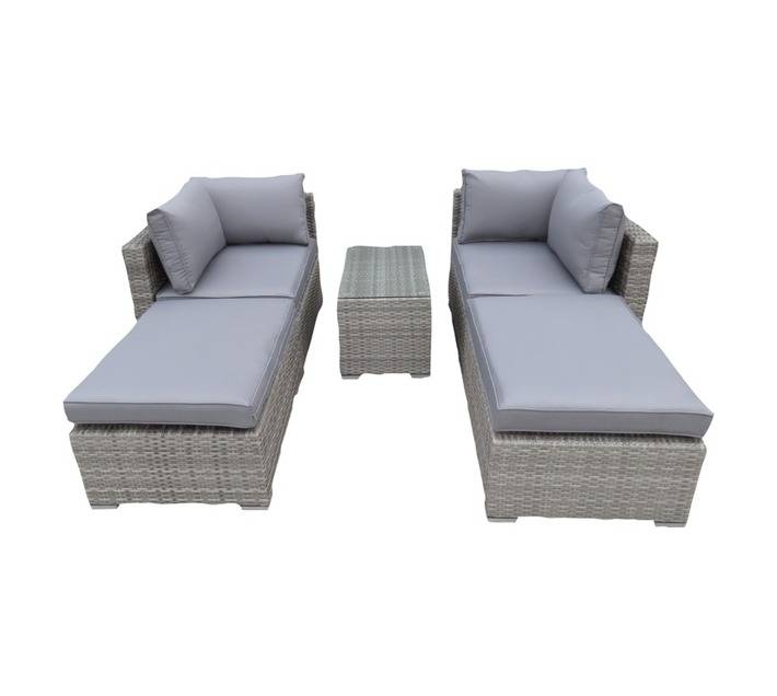 Design House Rosa Wicker 5 Piece Patio Set