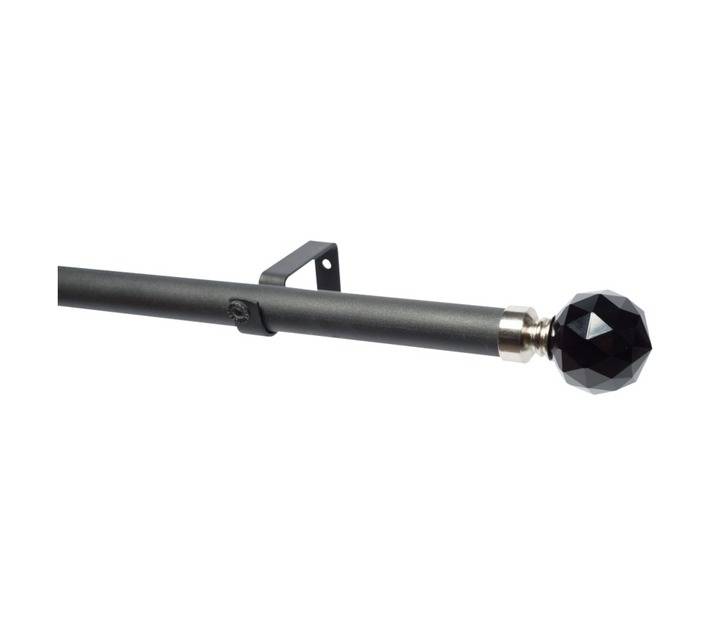 Design House 28PSC3MB Single 28mm Crystal Pole Set - Black (3000mm)