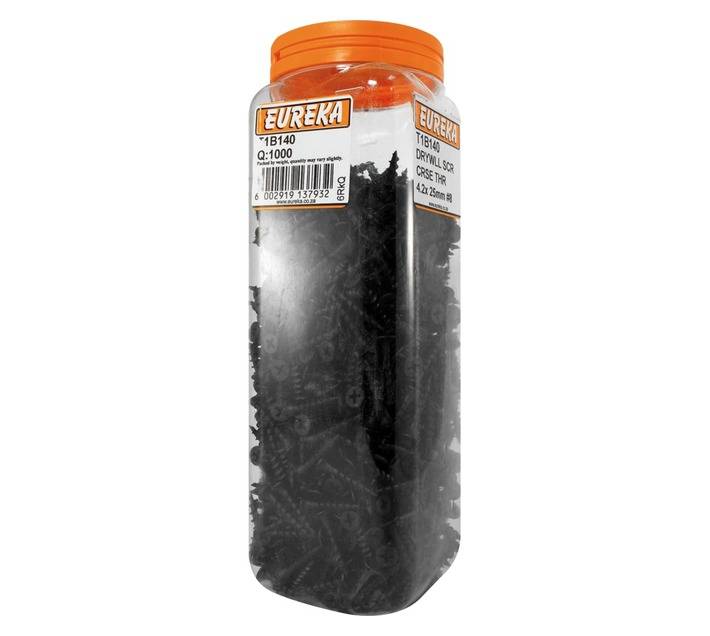Eureka 1000 x Coarse Drywall Screws (4.2 x 25mm)