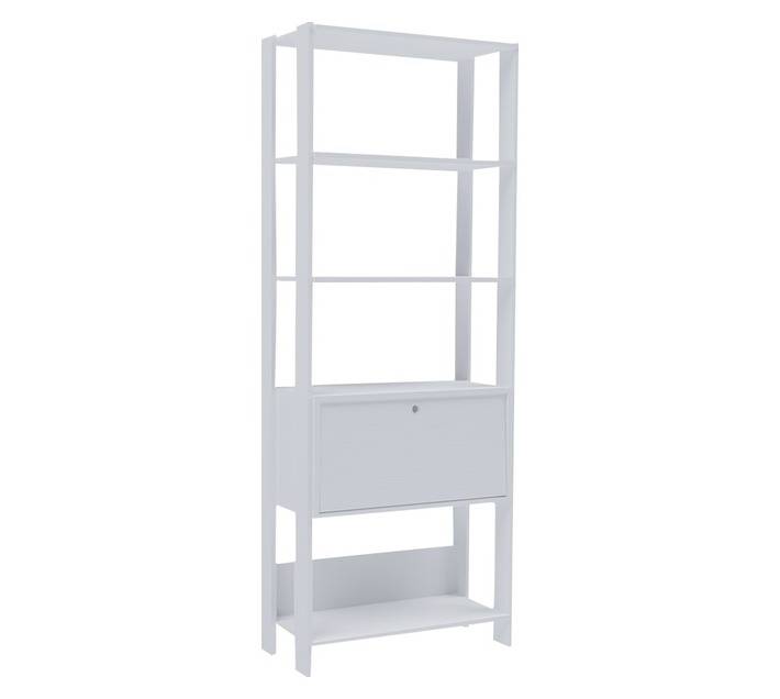 Click Furniture Match Bookcase - White (630 x 320 x 1660mm)