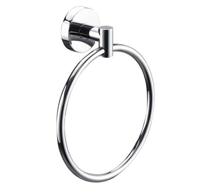 Raine Chrome Towel Ring - Silver