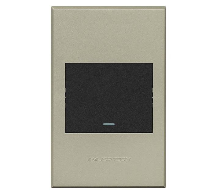 Veti 3 Series 1 Lever 2 Way Switch - Graphite/Titanium (100 x 50mm)