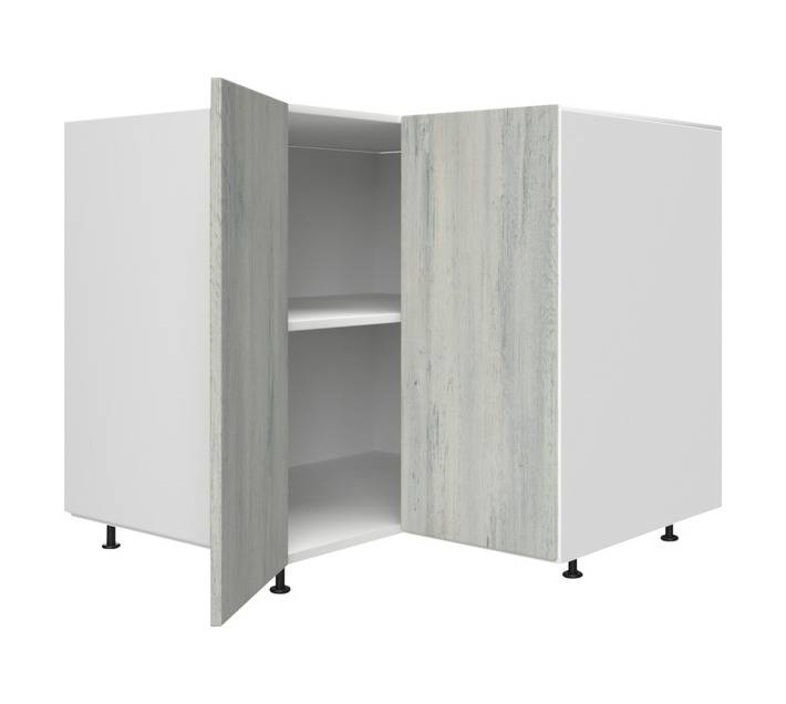 Home and Kitchen Base Unit Melamine Corner Cabinet - Lockeport (900mm)