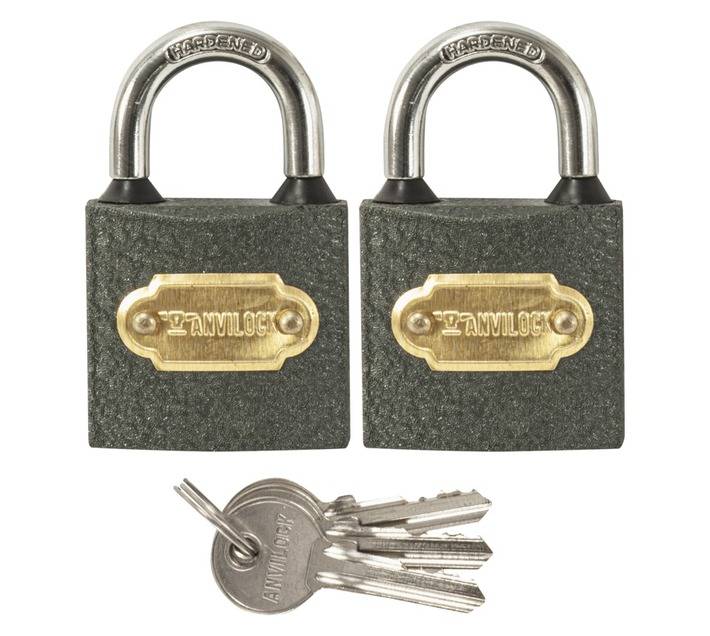 Anvilock 32mm Iron Padlock (2 Pack)