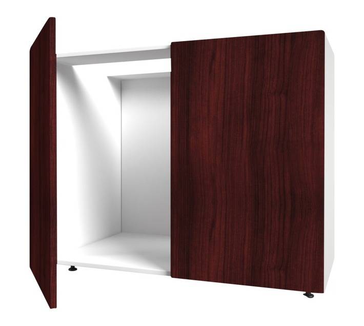 Home and Kitchen Wrapped Base Cabinet Unit - Mahogany (900 x 560 x 720mm)