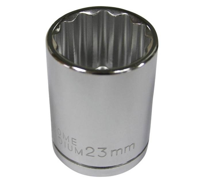 Mastercraft Â½" Drive 12 Point Socket (23mm)