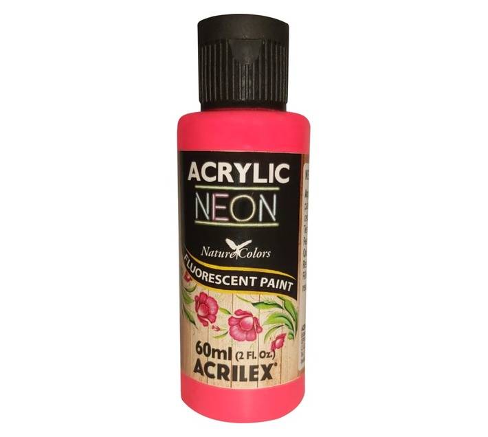 Crazy Crafts Matte Acrylic Neon Paint - Red (60ml)