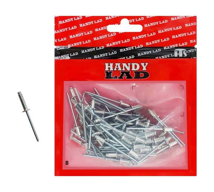 Rutherford 100 x Aluminium Blind Rivets (15 x 4mm)