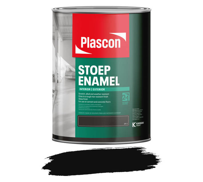 Plascon Stoep Enamel - Black (5L)